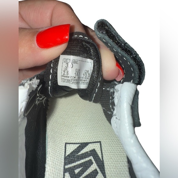 Vans Old Skool V Skate Shoe - Baby / Toddler - Black Size 3 - Picture 4 of 6